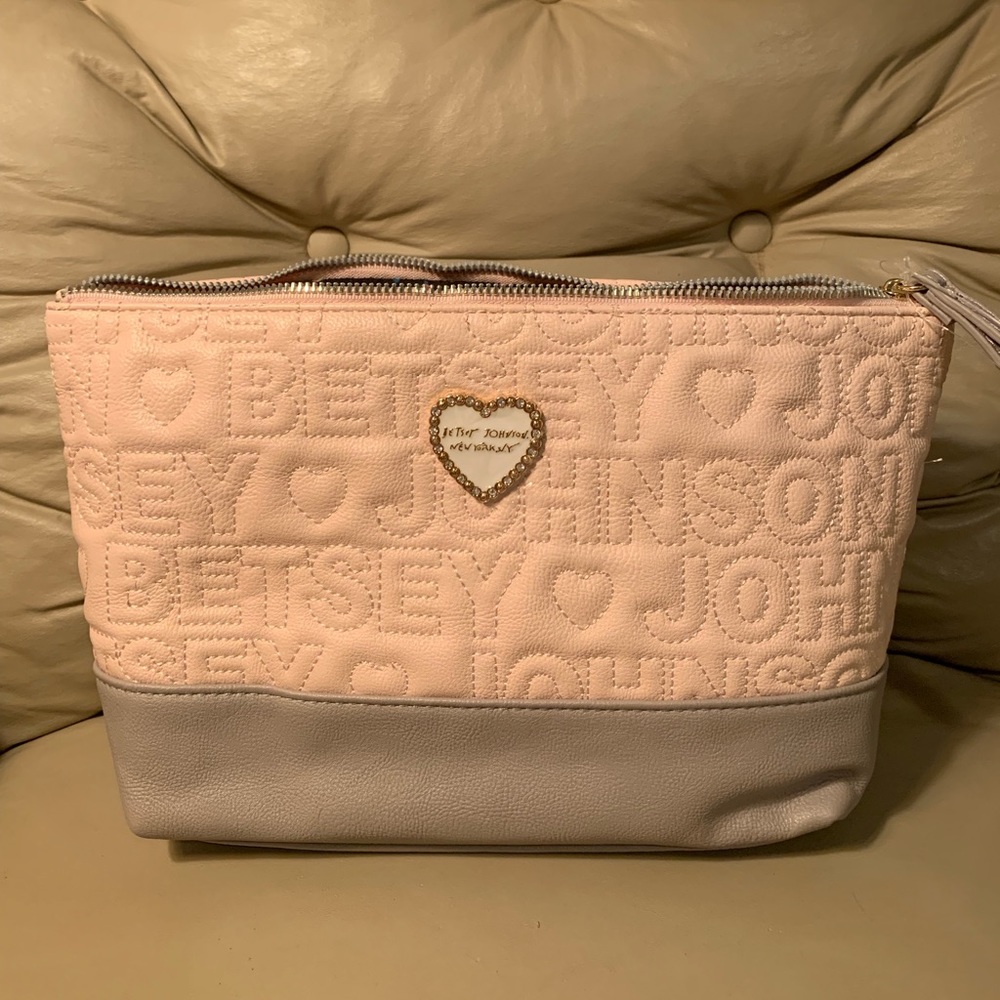 New without tags Betsey Johnson makeup bag.